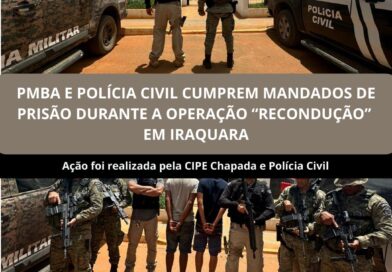 Ação da CIPE Chapada e Polícia Civil resulta em dois presos durante operação em Iraquara