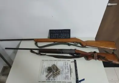 Ação da Polícia Civil resulta na prisão de homem por porte ilegal de arma de fogo em Souto Soares
