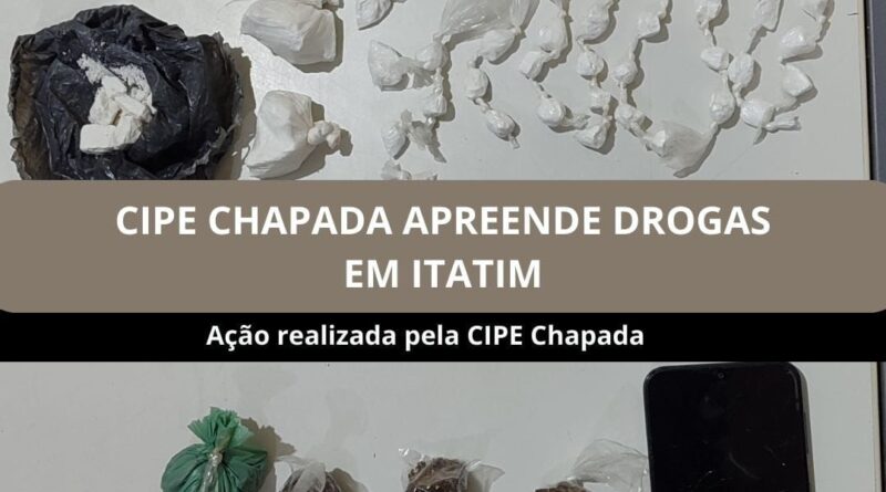 Ação da CIPE Chapada resulta na apreensão de entorpecentes em Itatim