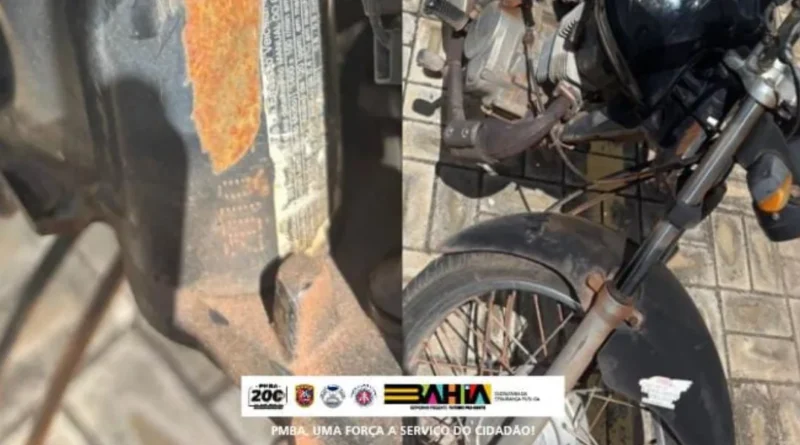 RONDESP CHAPADA Apreende Motocicleta com Identificação Suprimida em Mucugê