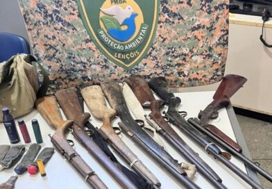 CIPPA Lençóis apreende armas de fogo na zona rural de Iaçu, na Chapada Diamantina