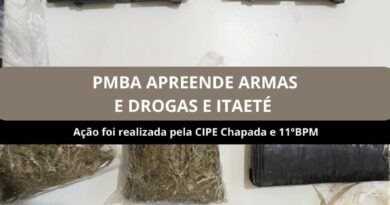 PM apreende armas e drogas após confronto em Itaetê; dois suspeitos morrem