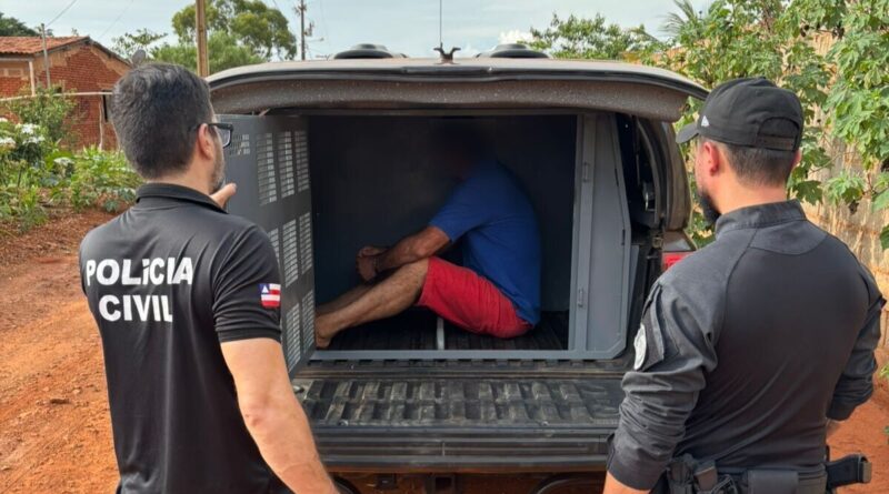 Polícia Civil cumpre mandado de prisão por violência doméstica em Souto Soares, na Chapada Diamantina
