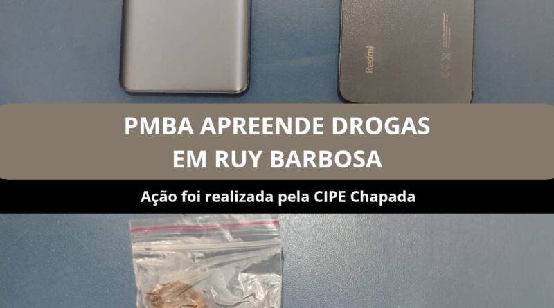 PM apreende drogas durante abordagem na BA que liga Ruy Barbosa a Macajuba
