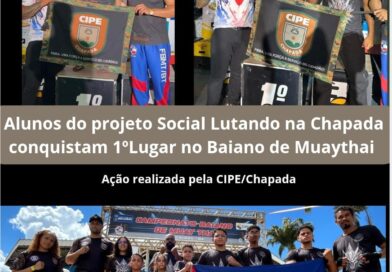 Alunos do projeto Lutando na Chapada, da CIPE Chapada, conquistam ouro no campeonato Baiano de Muay Thai