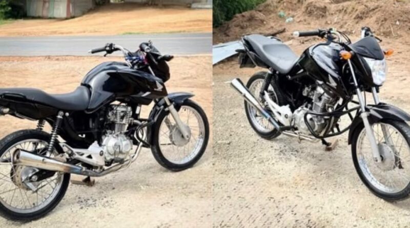 Moto com sinais de adulteração é apreendida pela PM em Ibiquera